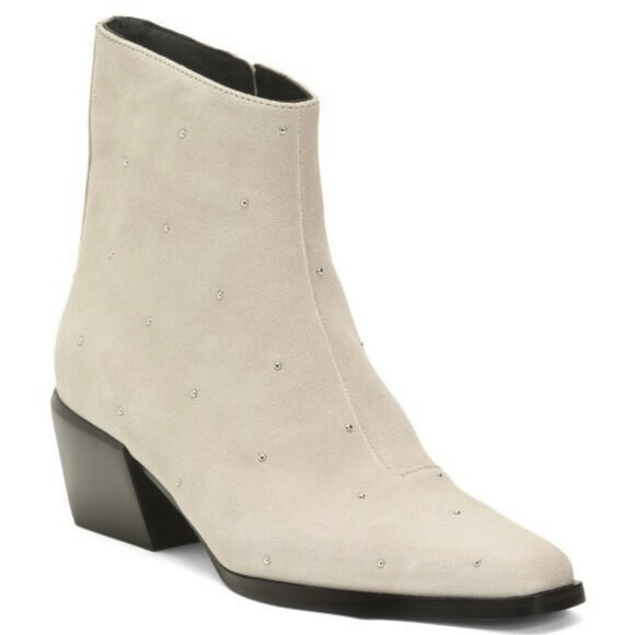 rag & bone Shoes - NEW RAG & BONE TAUPE SUEDE STUDDED BOOTIES